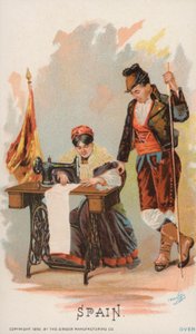 Máquina de coser, España de American School